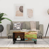 Coffee Table 80x50x40 cm Solid Wood Reclaimed&Engineered Wood 350634