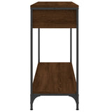 Console Table Brown Oak 100x34.5x75 cm Engineered Wood 834164