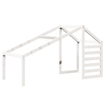 ZNTS Loft Bed with Ladder and Roof without Mattress White 80x200 cm 3281987