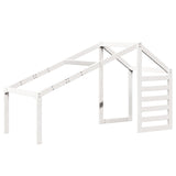 ZNTS Loft Bed with Ladder and Roof without Mattress White 90x190 cm Single 3281991