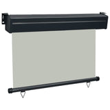 Balcony Side Awning 125x250 cm Grey 48422