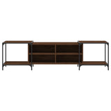 TV Cabinet Brown Oak 203x37x50 cm Engineered Wood 837611