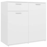 805770 Sideboard White 80x36x75 cm Engineered Wood