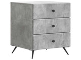 Bedside Cabinet Concrete Grey 43 x 41 x 66.5 cm Engineered Wood 895478
