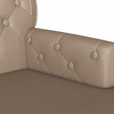 Bench Cappuccino 119.5 x 64.5 x 75 cm Faux Leather 42019298