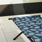 Folding Camping Bed Folding Manual Leaf pattern Oxford fabric 42003197