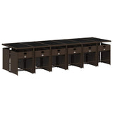 Garden Dining Set Brown, Cream White 3211125