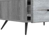 TV Cabinet Grey Sonoma 147 x 34.5 x 30 cm Engineered Wood 895631