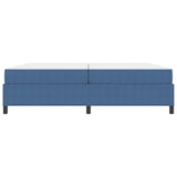 Bed Frame with Mattress Blue 200 x 200 cm Fabric 3399143
