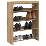 ZNTS Shoe Rack Artisan Oak 60x25x81 cm Engineered Wood 859886