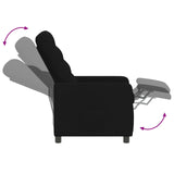 Recliner Chair Black 65 x 93 x 102 cm Fabric 42051309