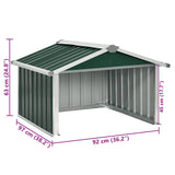 Garden Robot Lawnmower Shed 92x97x63 cm Galvanised Steel Green 150907
