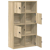 Bookcase Sonoma Oak 60x24x101.5 cm Engineered Wood 860393
