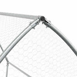 Chicken Cage Silver 200x105x182 cm Galvanised Steel 172555