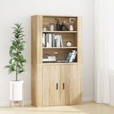 Wall Cabinet Sonoma Oak 80x33x80 cm Engineered Wood 816595