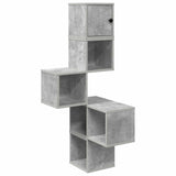 Wall Corner Shelf Concrete Grey 48 x 48 x 120 cm 8012231