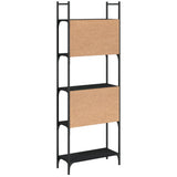 Bookshelf 5-Tier Black 60.5x24x166.5 cm Engineered Wood 838863