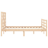 Bed Frame without Mattress Double Solid Wood 3194871