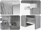 Bathroom Cabinet Set 5 pcs Grey Sonoma Engineered Wood 3406356
