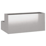 Garden Planter Silver 100 x 60 x 45 cm Stainless Steel 865873