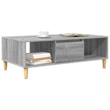 Coffee Table Grey Sonoma 102 x 55 x 35 cm Engineered Wood 876194