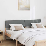 Upholstered Headboard Dark Grey 180 cm Solid Pine Wood 879105