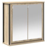 Bathroom Wall Cabinet with Mirror Sonoma Oak 60x21x60 cm 861898