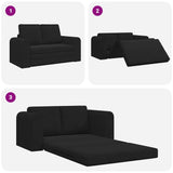 Sofa Bed Black 148 x 71 x 83 cm Velvet 4106688