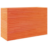 Garden Planter Wax Brown 110x40x68.5 cm Solid Wood Pine 3282496