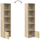Bookcase Sonoma Oak 31x24x127 cm Engineered Wood 860348