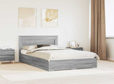 Bed Frame with Drawer with Headboard Manual Engineered Wood 3410347