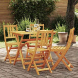 Garden Chair Folding 4 pcs Oil Natural 40 x 42 x 85 cm 3324840