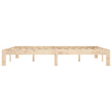 Bed Frame without Mattress Solid Wood Pine 160x200cm 810375