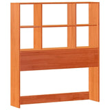 Bookcase Bed without Mattress Wax Brown 75x190 cm Small Single Solid Wood Pine 3323013