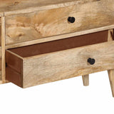 TV Cabinet 140x30x50 cm Solid Mango Wood 320797