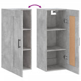 Wall Mounted Cabinet Concrete Grey 34.5x34x90 cm Engineered Wood 830512
