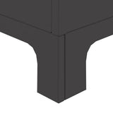 Fire Pit Black 50 x 50 x 70 cm Steel 858958