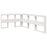 Bookcase Bed without Mattress White 120x200cm Solid Wood Pine 3324503