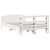Bed Frame without Mattress White 160x200 cm Solid Wood Pine 3306220
