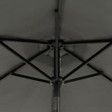 Garden Parasol with Steel Pole Anthracite 225x225x212 cm 4005060