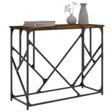 Console Table Smoked Oak 100x40x80 cm Engineered Wood 834117