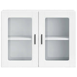 Kitchen Wall Cabinet with Glass Door Porto White 854087