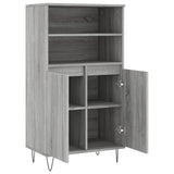Highboard Grey Sonoma 60x36x110 cm Engineered Wood 831490