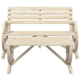 Garden Lounge Set natural wood Solid fir wood Medium Durable 365105