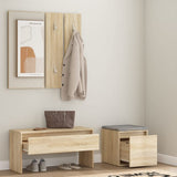 Hallway Furniture Set Sonoma Oak Engineered Wood 3082047