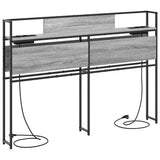Storage Headboard with Shelf Grey sonoma 150 cm Engineered wood 859648