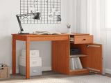 Desk with Drawer Wax Brown 100 x 50 x 74 cm Solid Pine Wood 8006902
