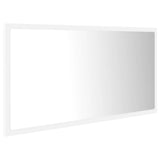 LED Bathroom Mirror White 90x8.5x37 cm Acrylic 804932