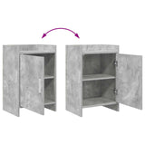 Bedside Tables 2 pcs Concrete Grey 40 x 30 x 60 cm 8011018