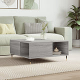 Coffee Table Grey Sonoma 80x80x36.5 cm Engineered Wood 830778